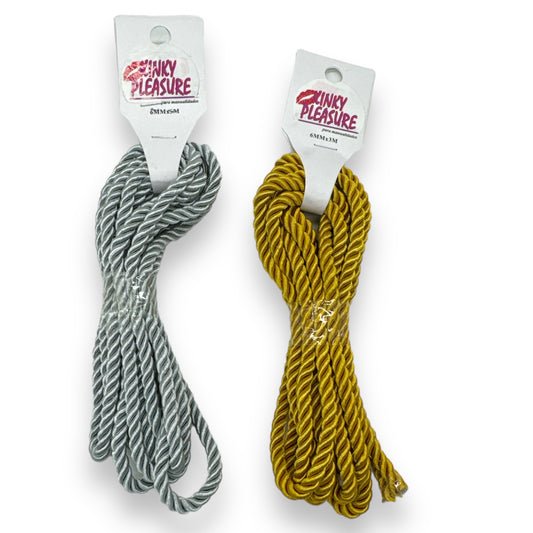 Kinky Pleasure - AX003 - Bondage Jute Rope - 6x300cm - 2 Colours