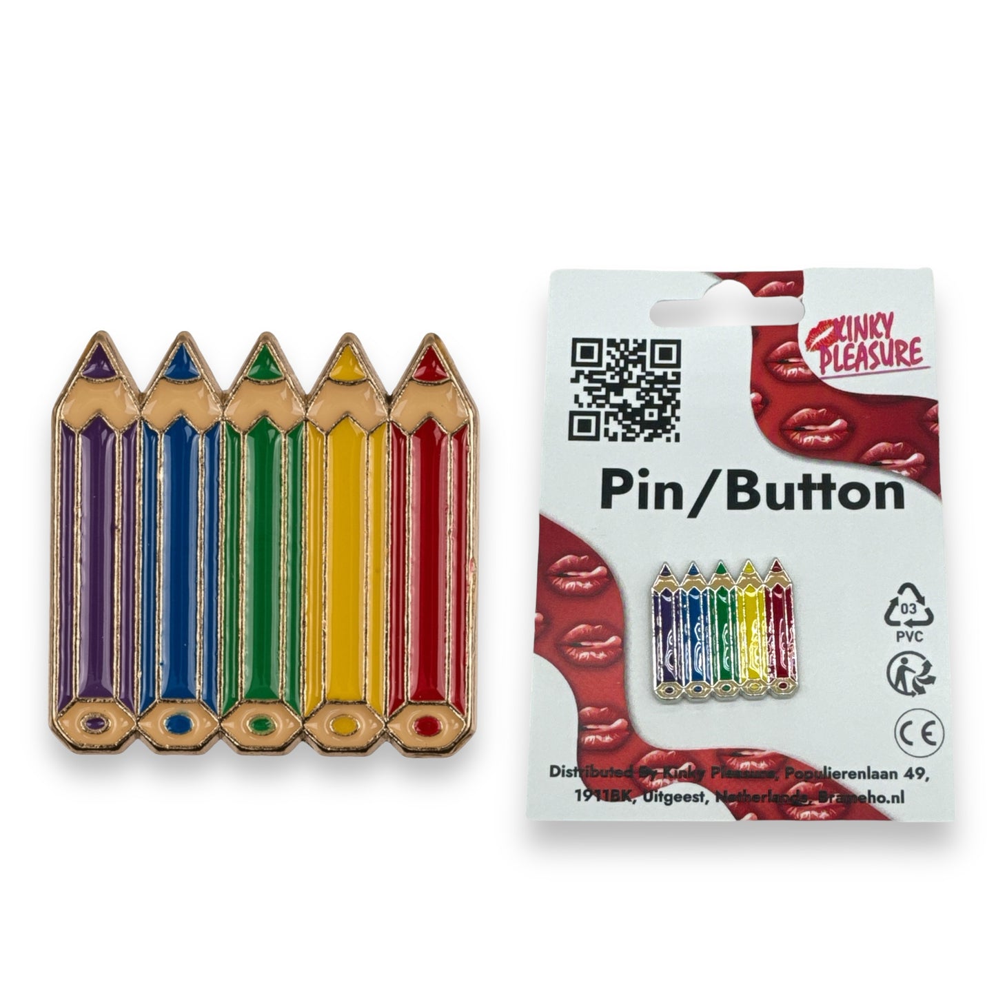 Kinky Pleasure - KPB034 - Badge / Pin - Pencils
