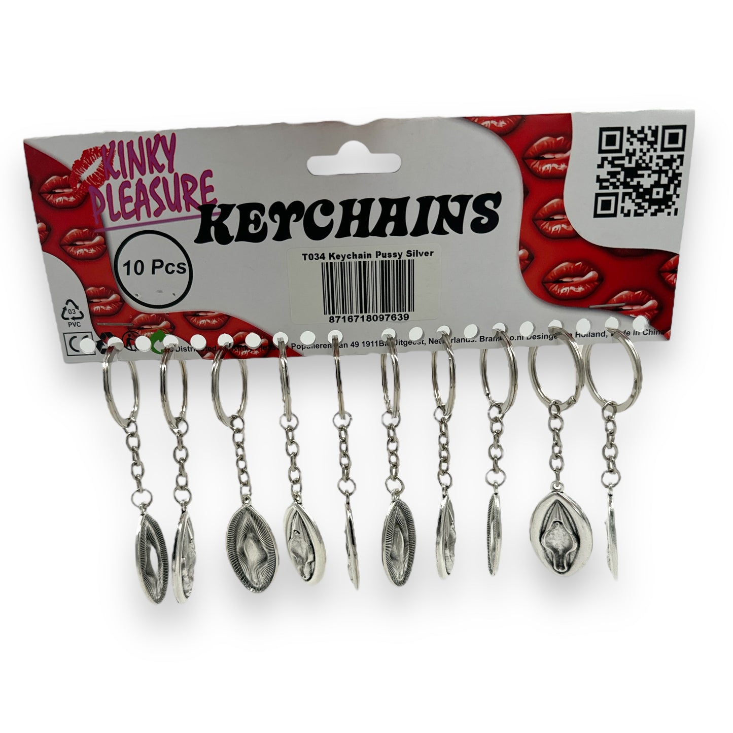 Kinky Pleasure - T034 - Keychain Muschi - Metallic