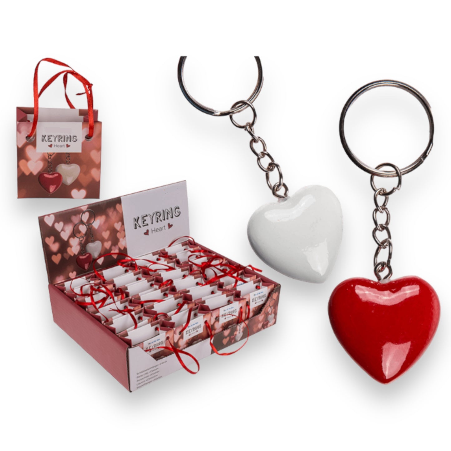 Kinky Pleasure - OB125 -Keychain Heart In Bag - 2 Colours