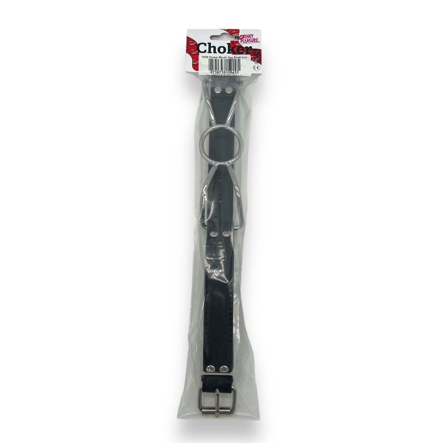 Kinky Pleasure - T078 - BDSM - Ball Gags - Metal Ring Mouth Gag - 3 Sizes