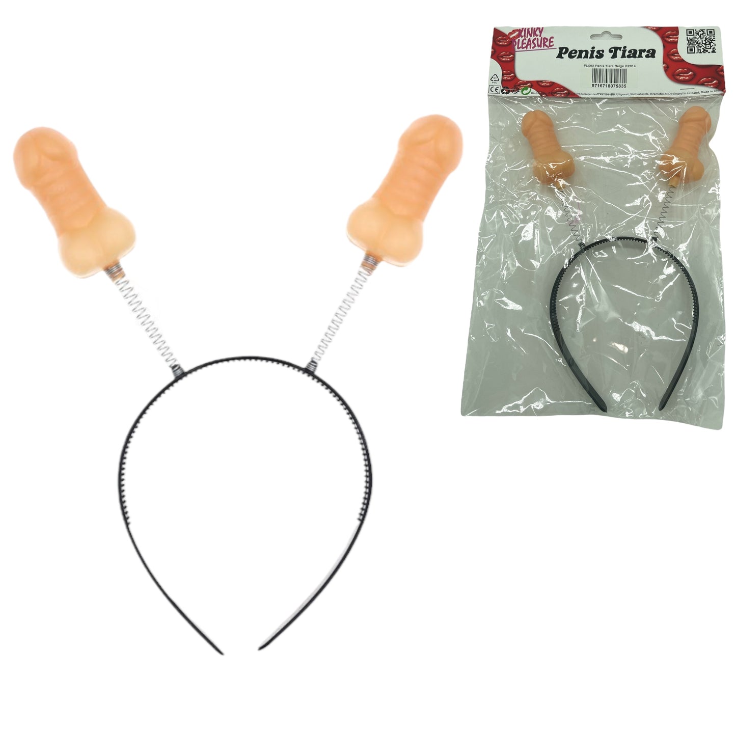 Kinky Pleasure - PL092 - Penis Tiara - Beige - 1 Piece