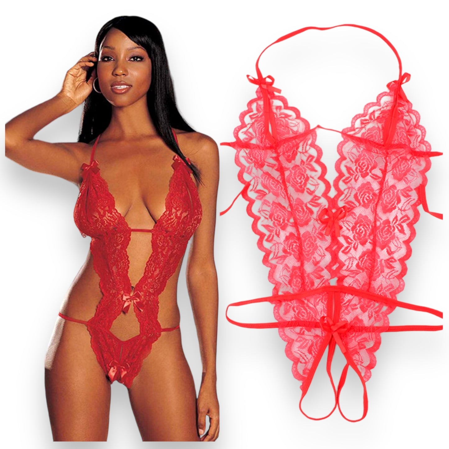 Kinky Pleasure - KPL03 - Sexy Lingerie - One Size Fits Most - 4 Colours - 1 Piece