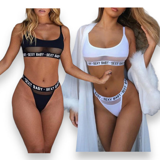 Kinky Pleasure - KPL02 - Sexy Lingerie - One Size Fits Most - 3 Sizes - 2 Colours - 1 Piece