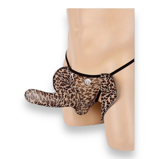 Kinky Pleasure - T037 - Olifant Men Slip Panter Print - One Size