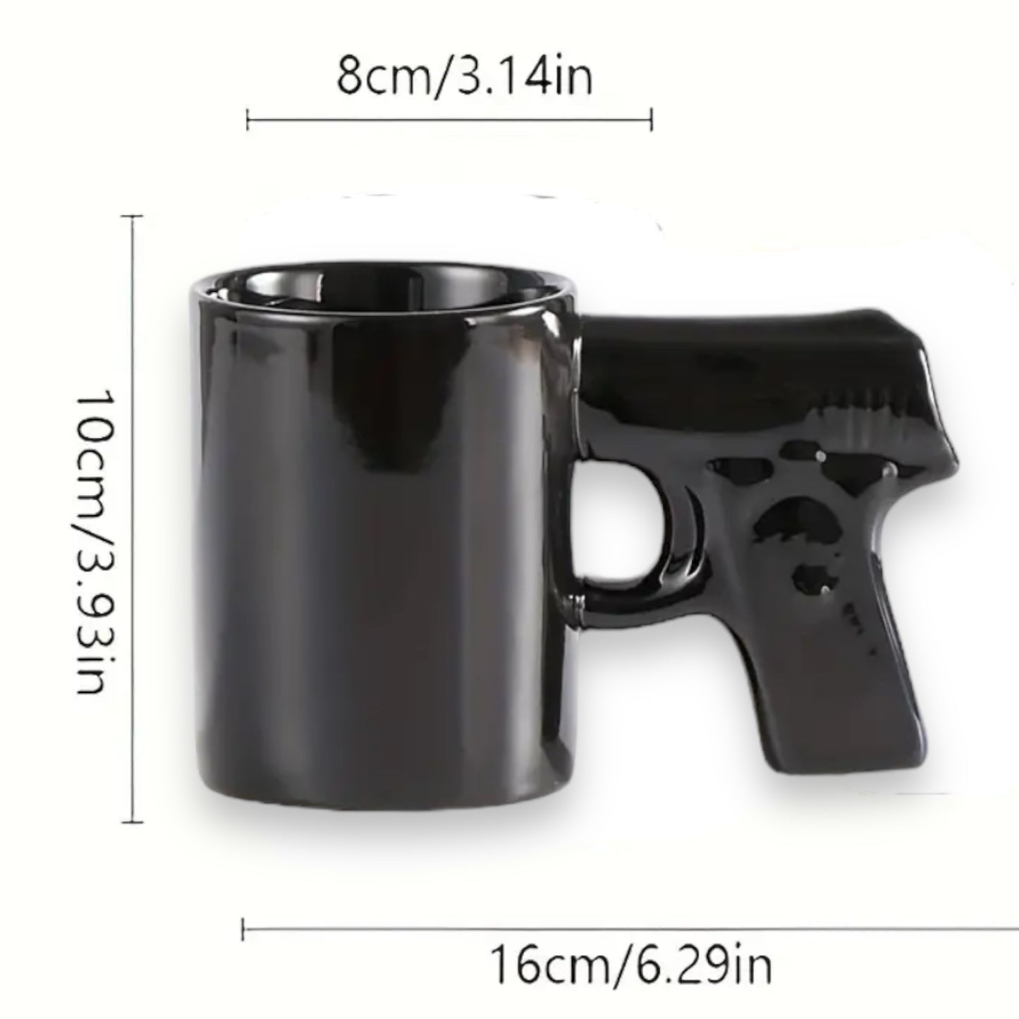 Kinky Pleasure - T044 - Coffee Muk Pistol Black