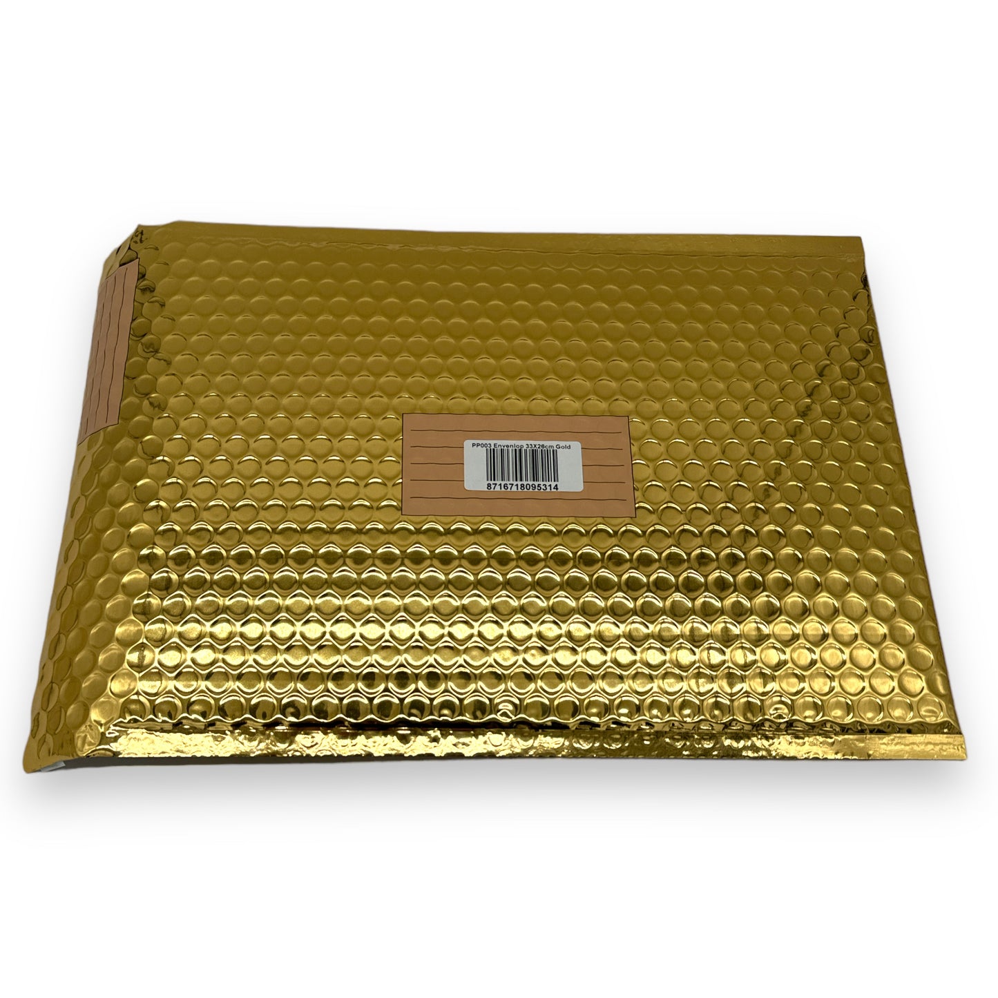 Timmy Toys - PP003 - Metallic Glossy Bubble Envelop - 33x26cm - Gold - 1 Piece