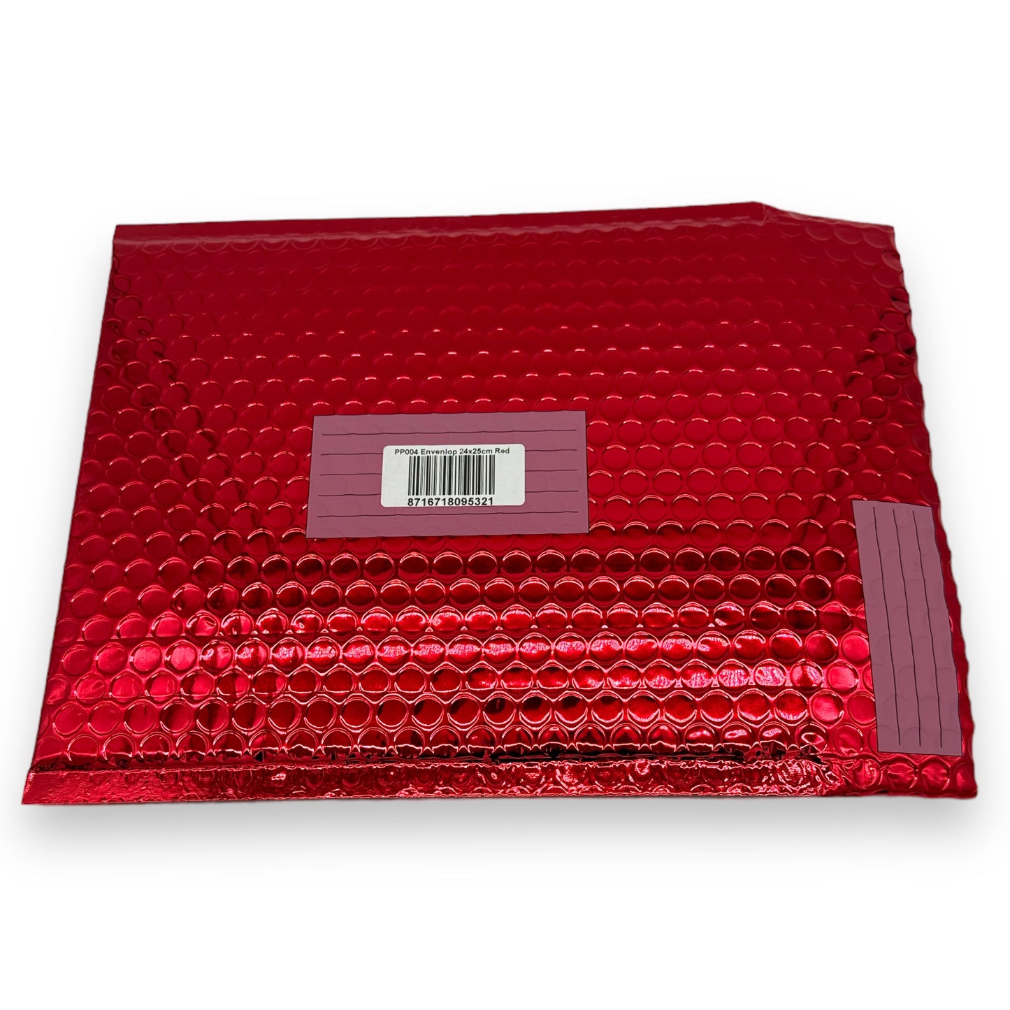 Timmy Toys - PP004 - Metallic Glossy Bubble Envelop - 24X25cm - Red - 1 Piece