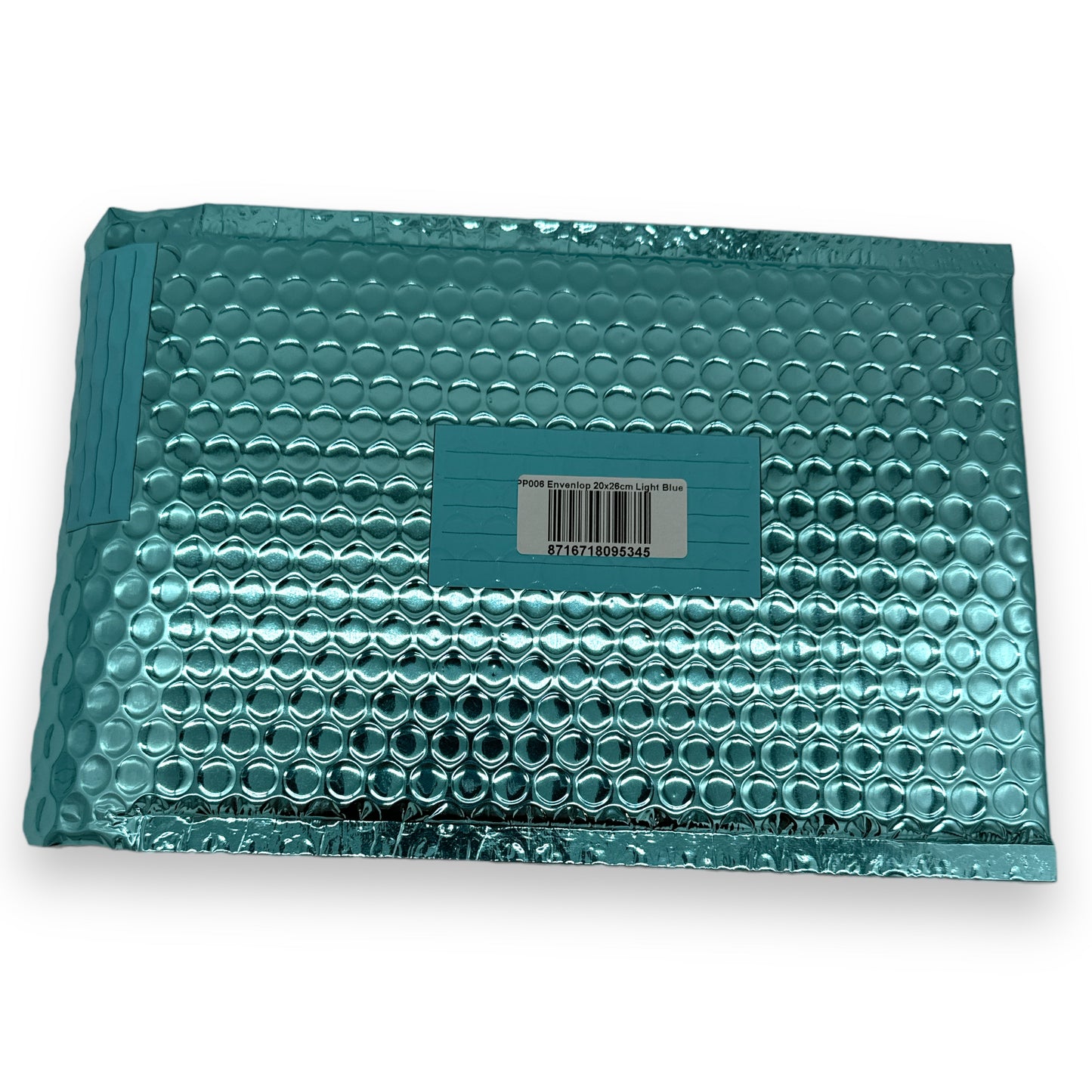 Timmy Toys - PP006 - Metallic Glossy Bubble Envelop - 20X26cm - Light Blue - 1 Piece