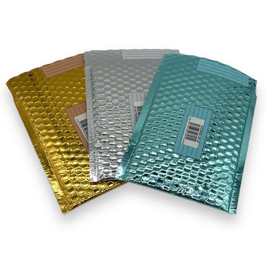 Timmy Toys - PP007 - Metallic Glossy Bubble Envelop - 22X17cm - 3 Colours - 1 Piece