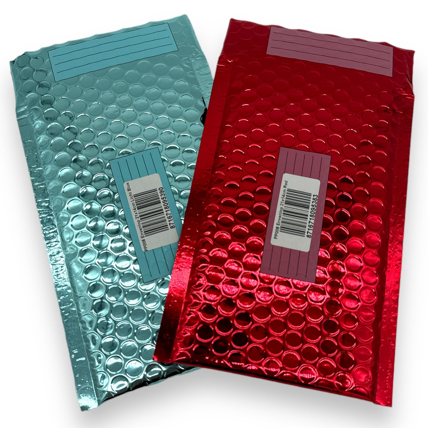 Timmy Toys - PP008 - Metallic Glossy Bubble Envelop - 21X14cm - 2 Colours - 10 Pieces