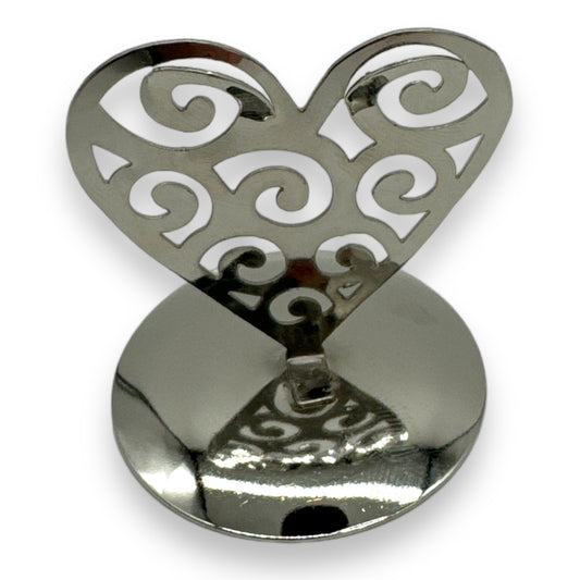 Kinky Pleasure - G021 - Exquisite Silver-Toned Heart Holder
