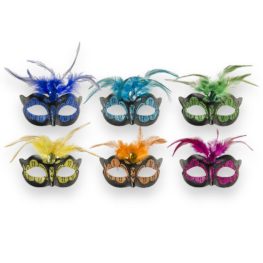 Power Escorts  - BR248 - Luxury Venetian Love Mask With Diamond - 6 Colours