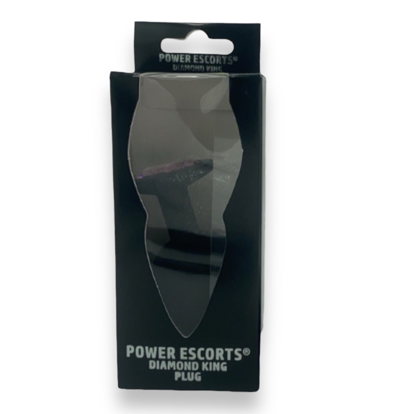 Power Escorts - BR135 - Diamond King - Silicone Butt Plug - Black - 6 Colours - 3 Sizes