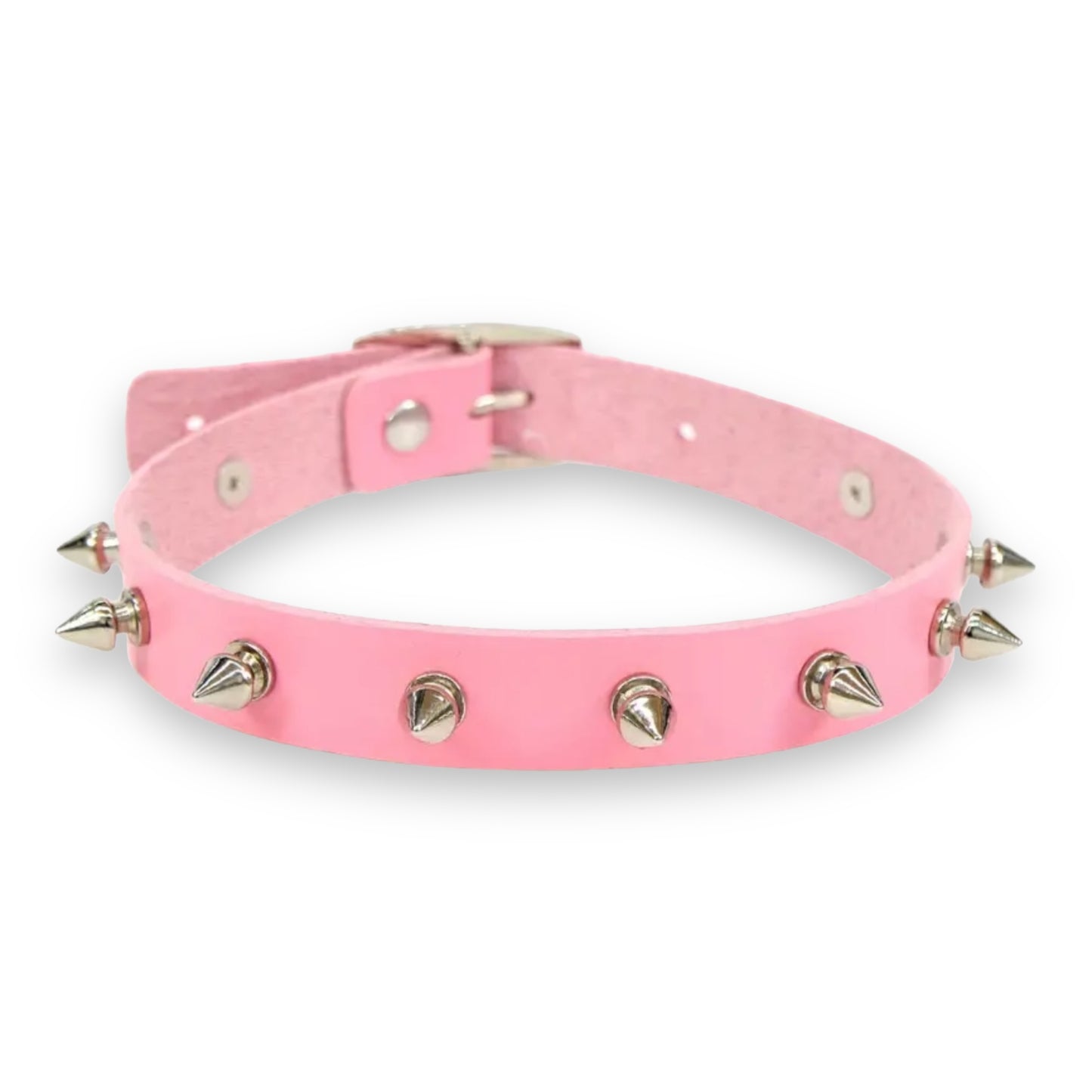 Kinky Pleasure - T083 - Spiked Choker - (With Spikes) - 3 Colours - 40cm