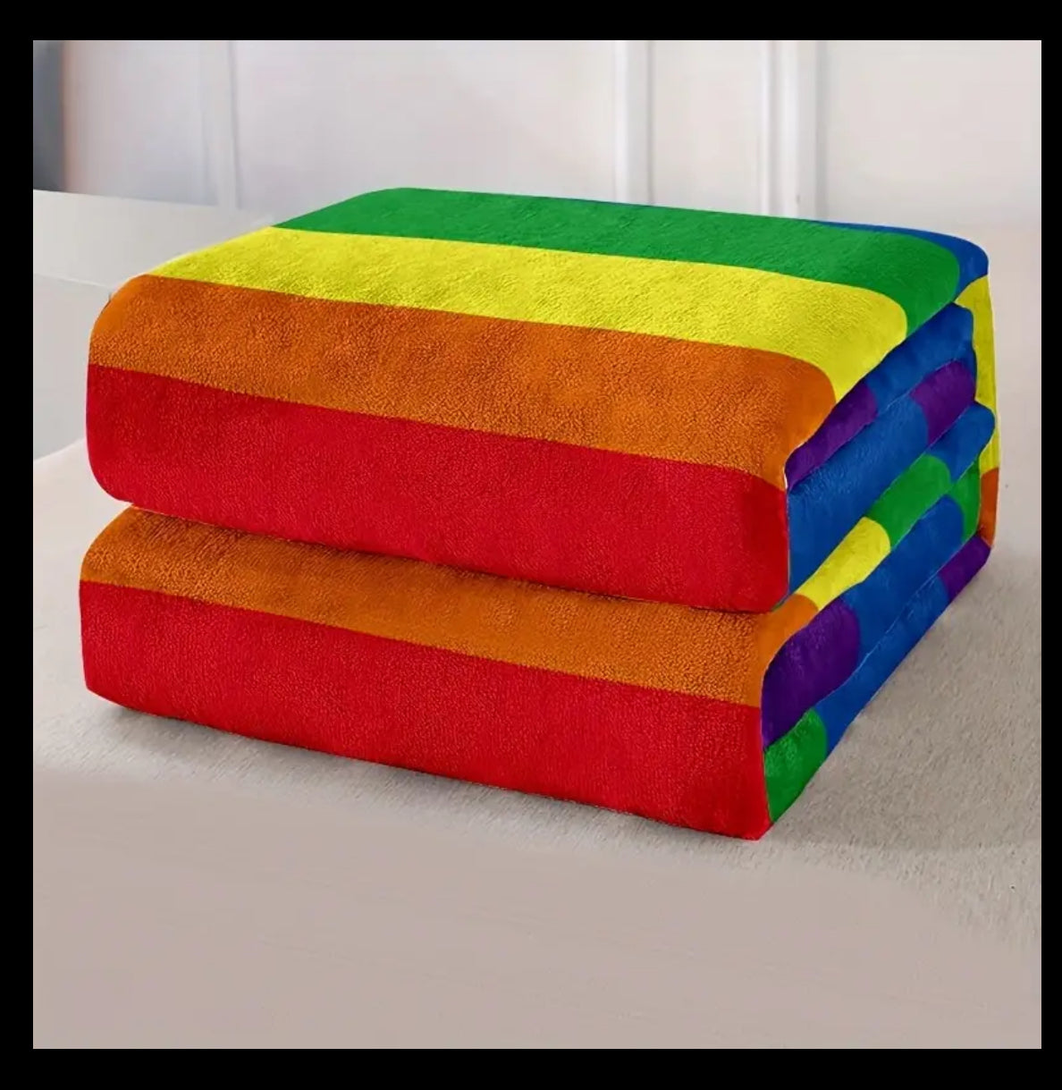 Kinky Pleasure - T087 - Rainbow Blanket - 3 Sizes
