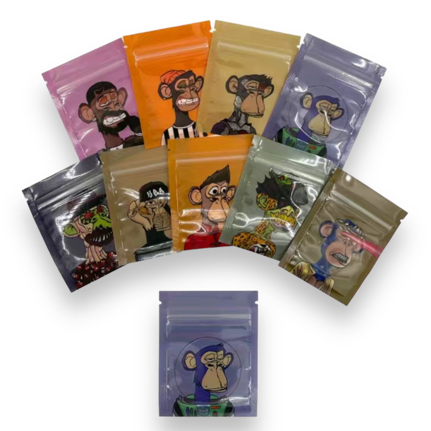 Timmy Toys - T003 - Grip Bags Bored Ape - 90x70mm - 9 Pieces