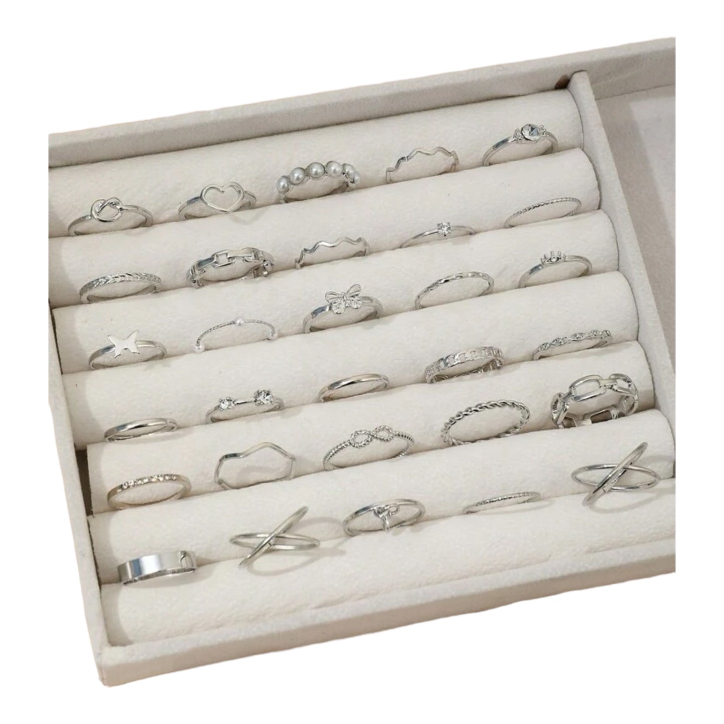 Kinky Pleasure - S026 - Ring Collection Set Gold Or Silver - 30 Pieces