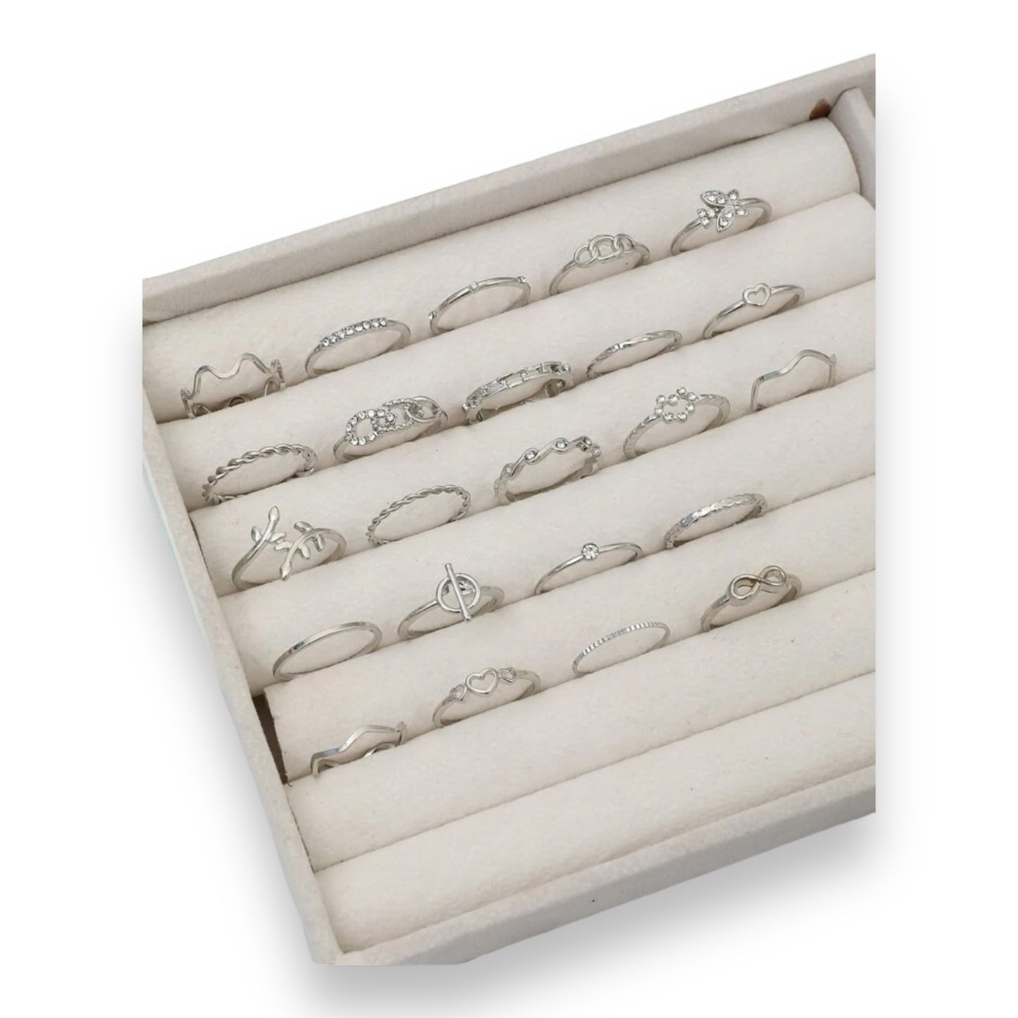Kinky Pleasure - S027 - Ring Collection Set Gold Or Silver - 23 Pieces