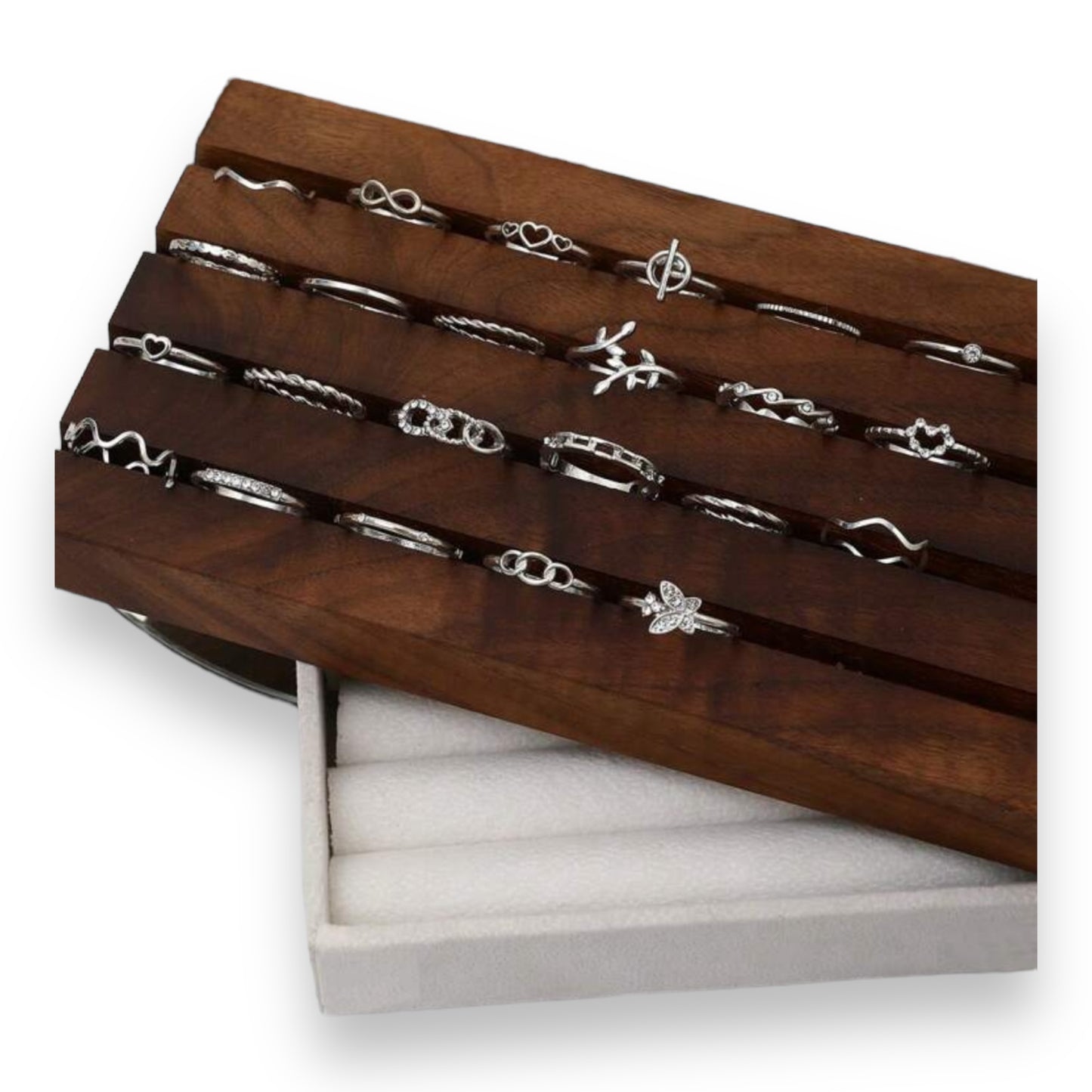Kinky Pleasure - S027 - Ring Collection Set Gold Or Silver - 23 Pieces