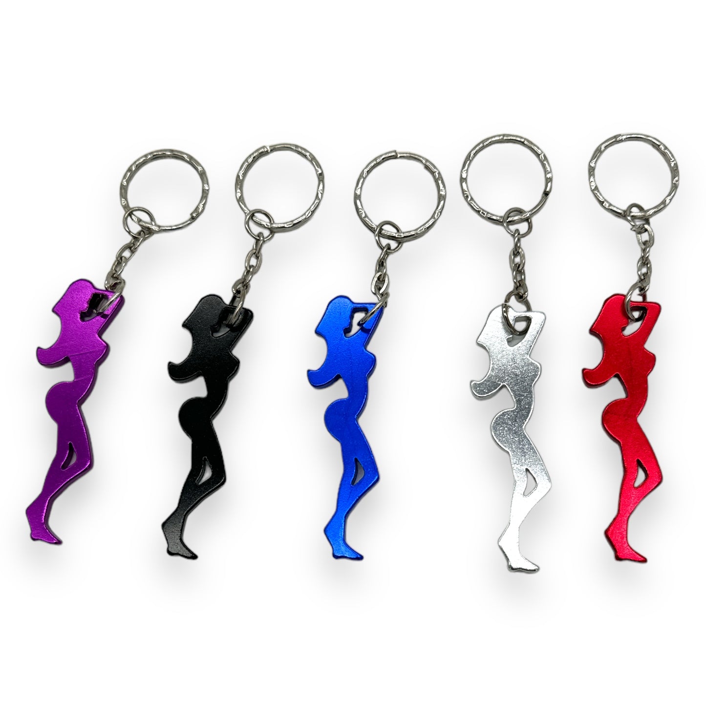 Kinky Pleasure - KP029 - Keychain - Bottle Opener - Sexy Body Shaped Woman - 5 Colours