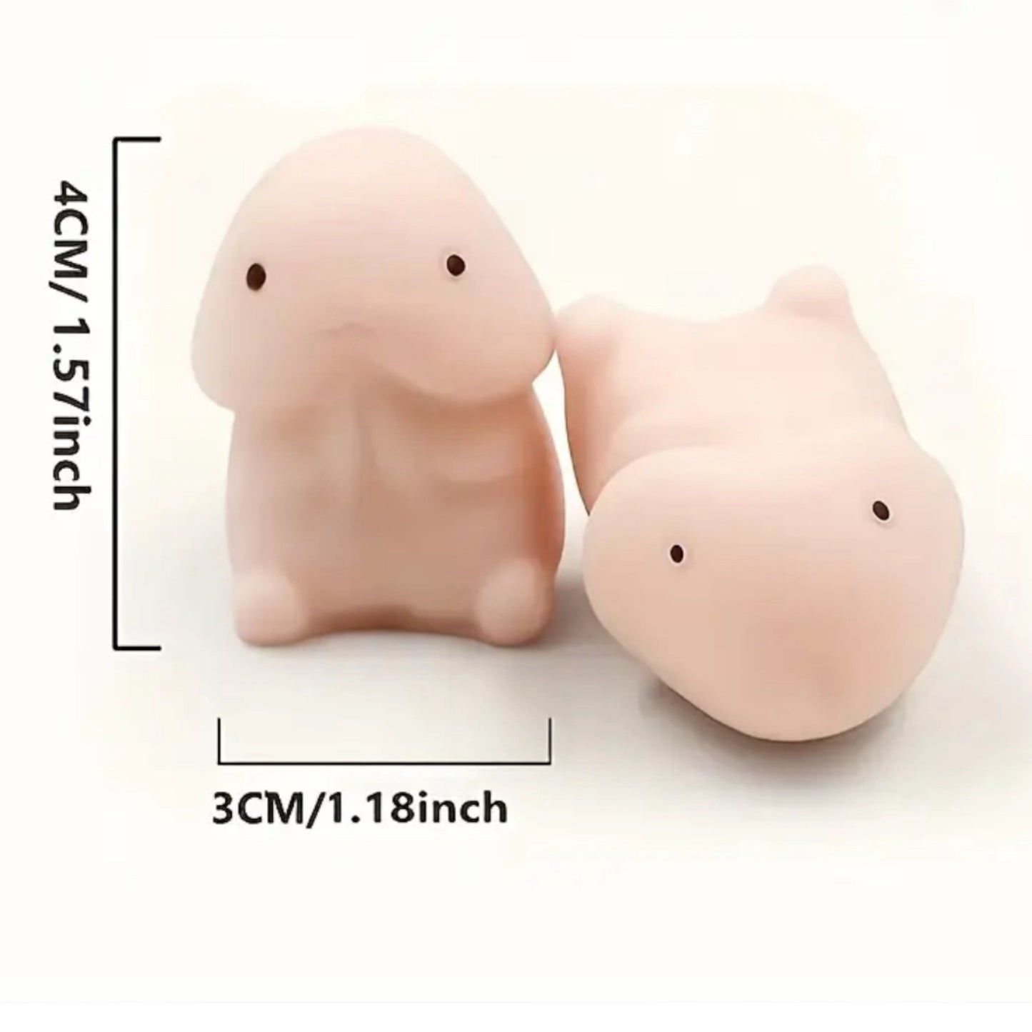 Kinky Pleasure - T066 - Mini Penis Squeezy Stress Toy - 4x3cm
