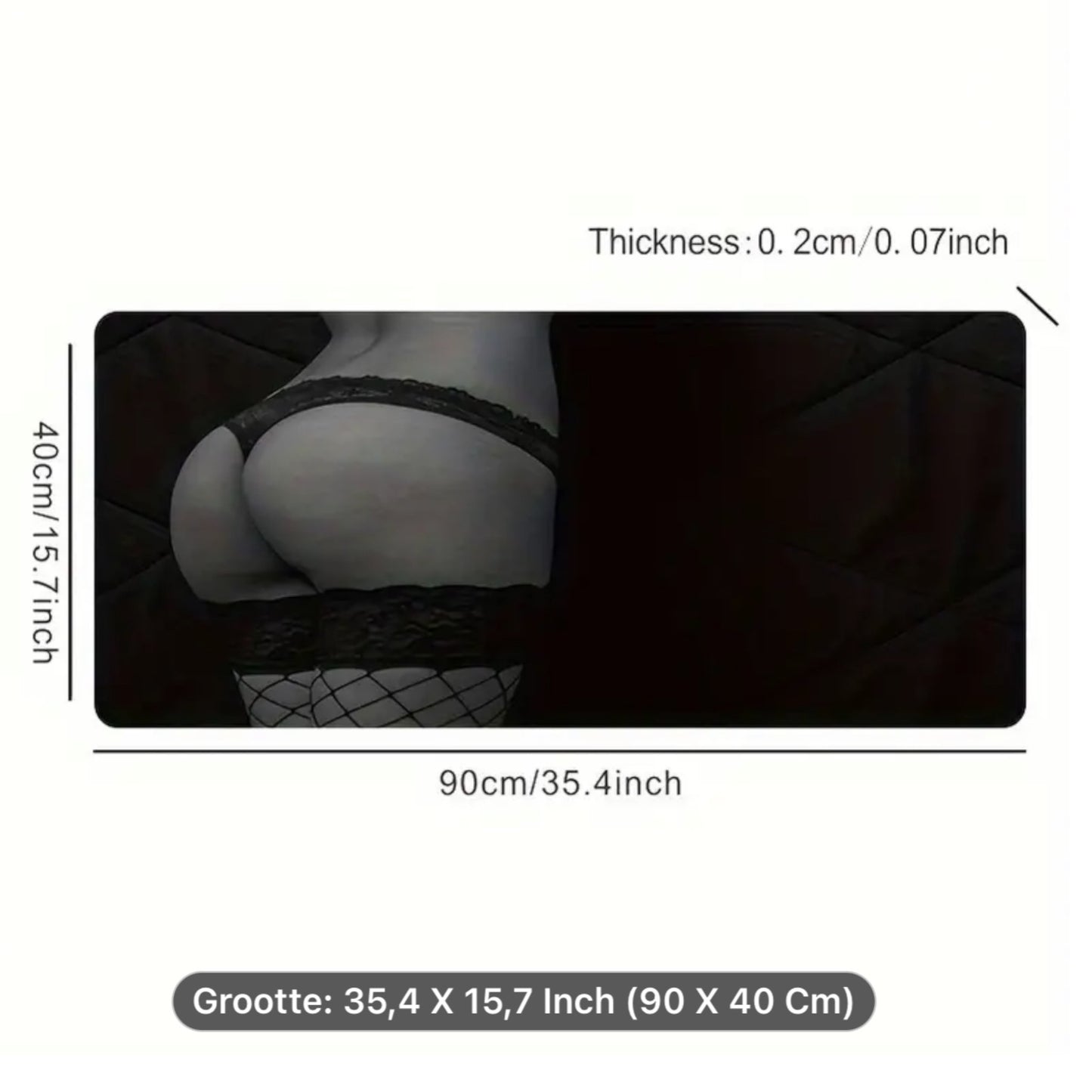 Kinky Pleasure - T068 - Sexy Mouse Mat XL - 90x40cm - 2 Models