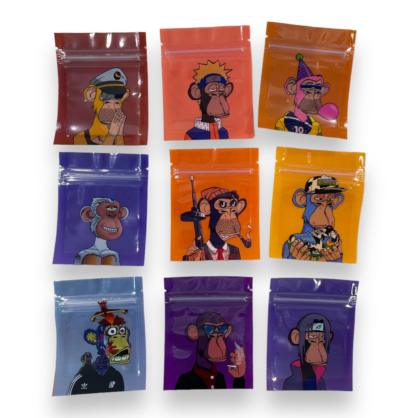 Timmy Toys - T004 - Grip Bags Bored Ape - 90x70mm - 9 Pieces