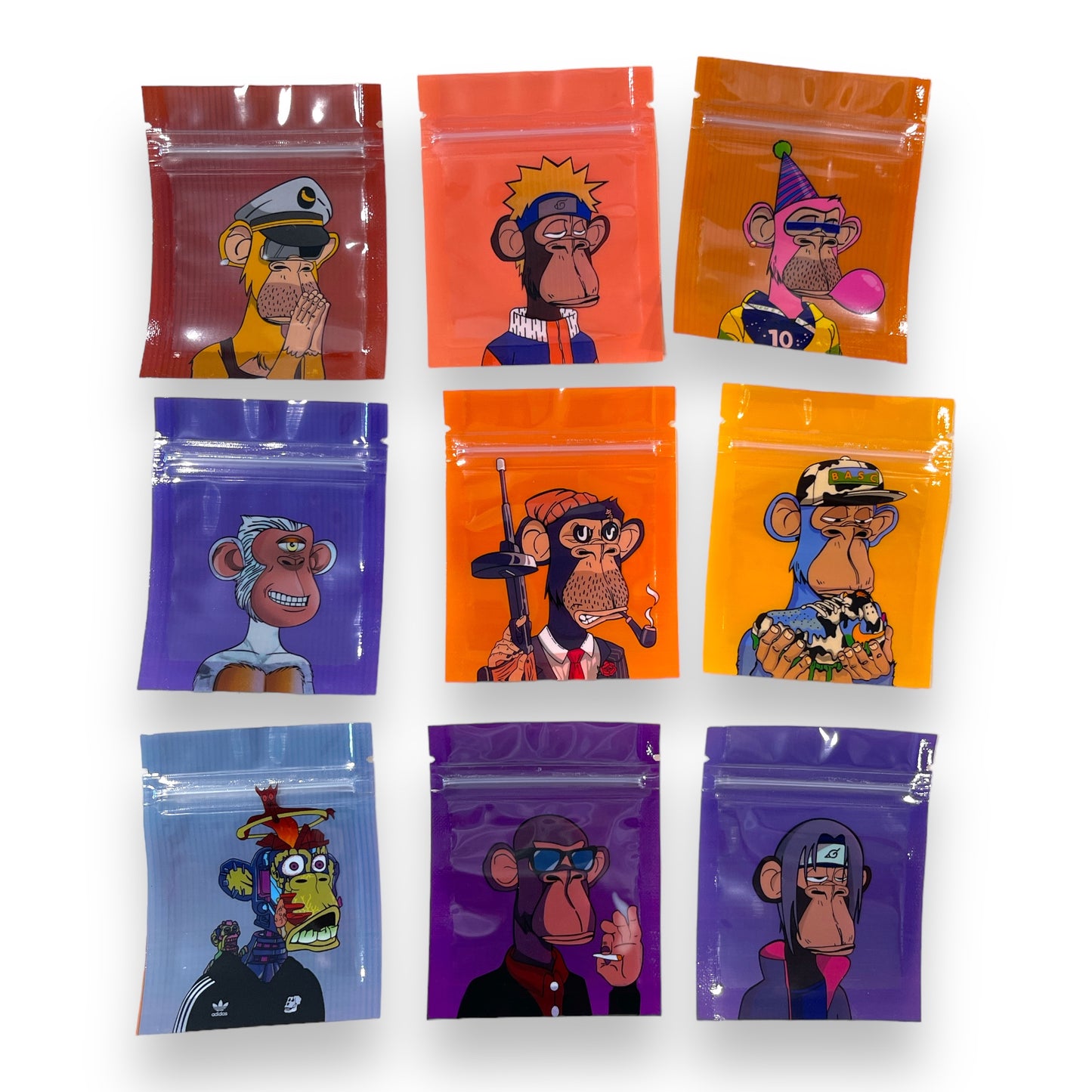 Timmy Toys - T004 - Grip Bags Bored Ape - 90x70mm - 9 Pieces