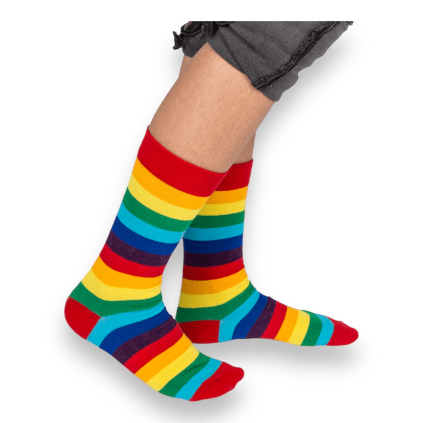 Kinky Pleasure - B059 - Rainbow Pride Socks - One Size Fits Most