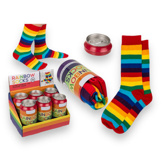 Kinky Pleasure - B059 - Rainbow Pride Socks - One Size Fits Most