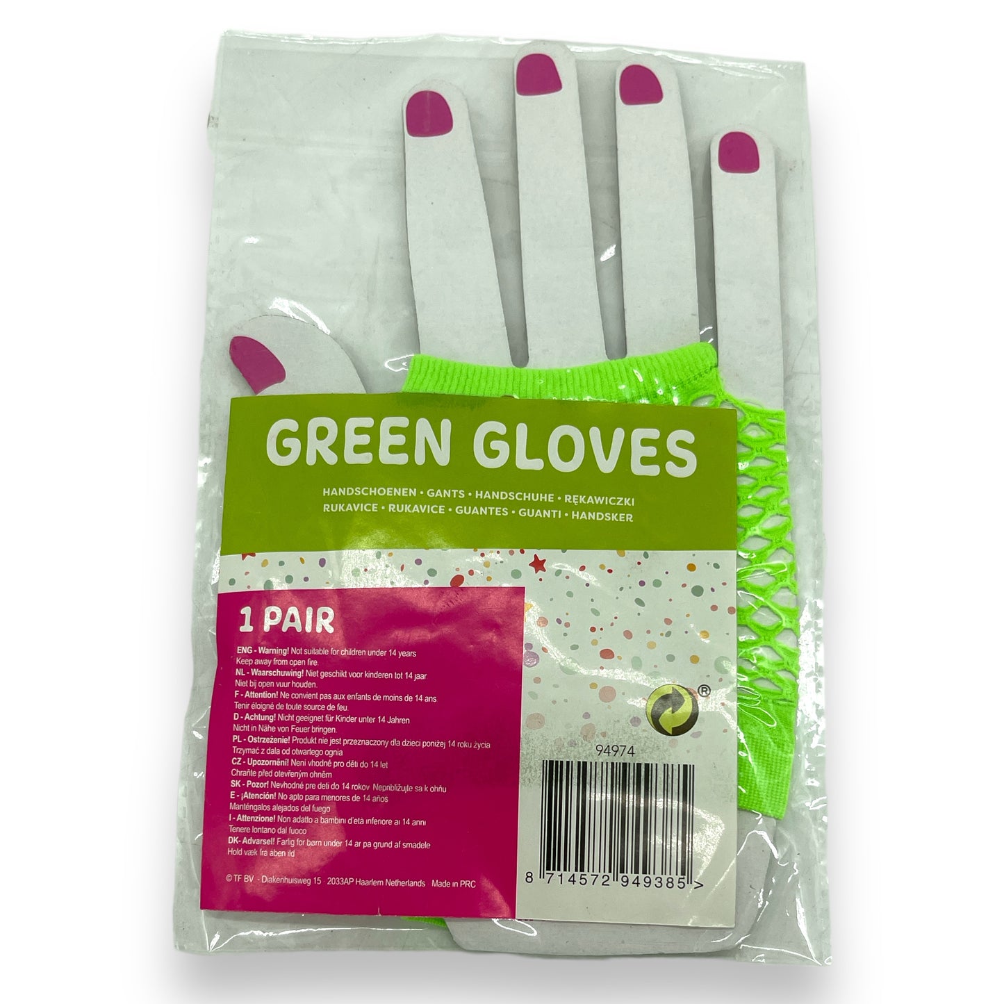 Kinky Pleasure - MP024 - NEON Handgloves - 4 Colours - 1 Pair