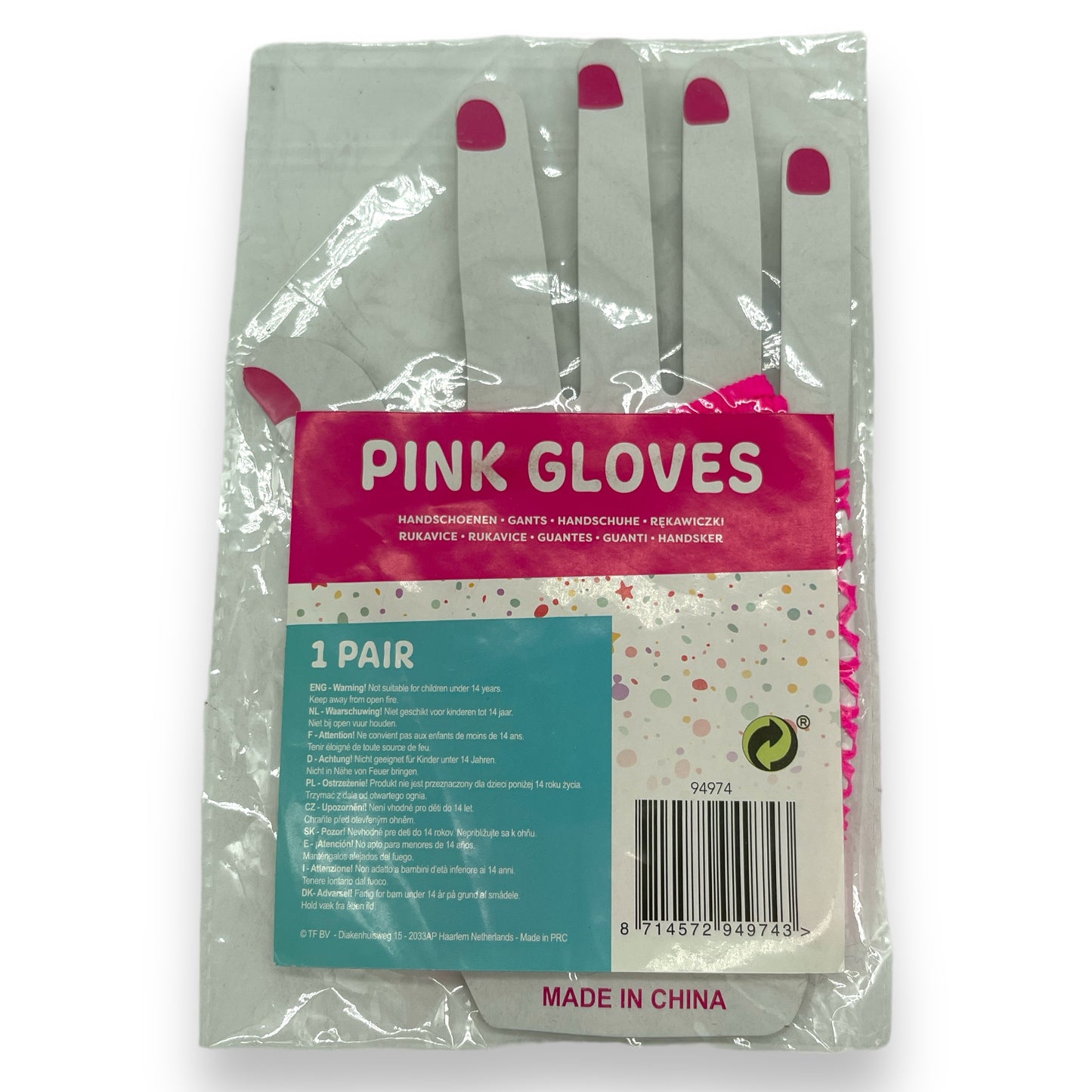 Kinky Pleasure - MP024 - NEON Handgloves - 4 Colours - 1 Pair