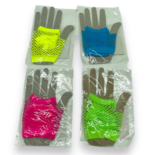 Kinky Pleasure - MP024 - NEON Handgloves - 4 Colours - 1 Pair