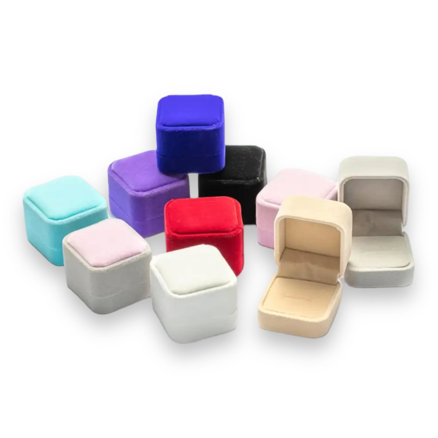 Kinky Pleasure - AX001 - Wedding Ring Boxes - 5x5cm - 6 Colours - 1 Piece