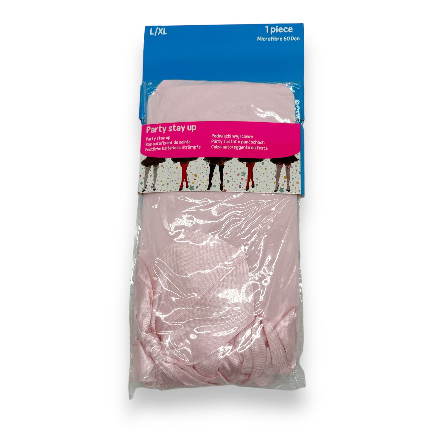 Kinky Pleasure - MP047 - Stockings Licht Pink - 2 Sizes