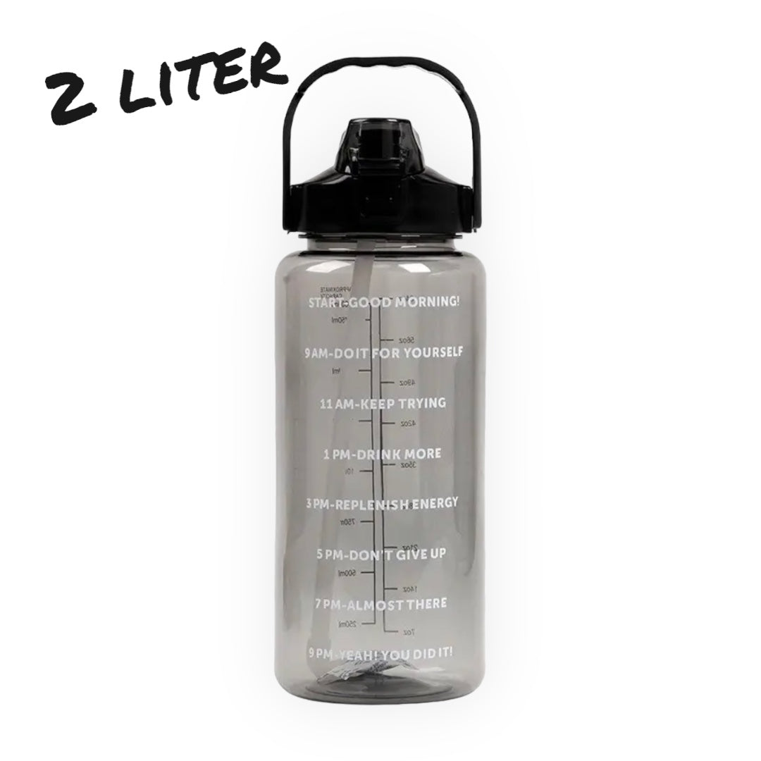 Timmy Toys - AX078 - Water Bottle - 2 Liter With Time Marker - 8 Colours