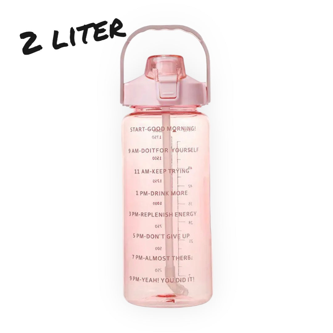 Timmy Toys - AX078 - Water Bottle - 2 Liter With Time Marker - 8 Colours