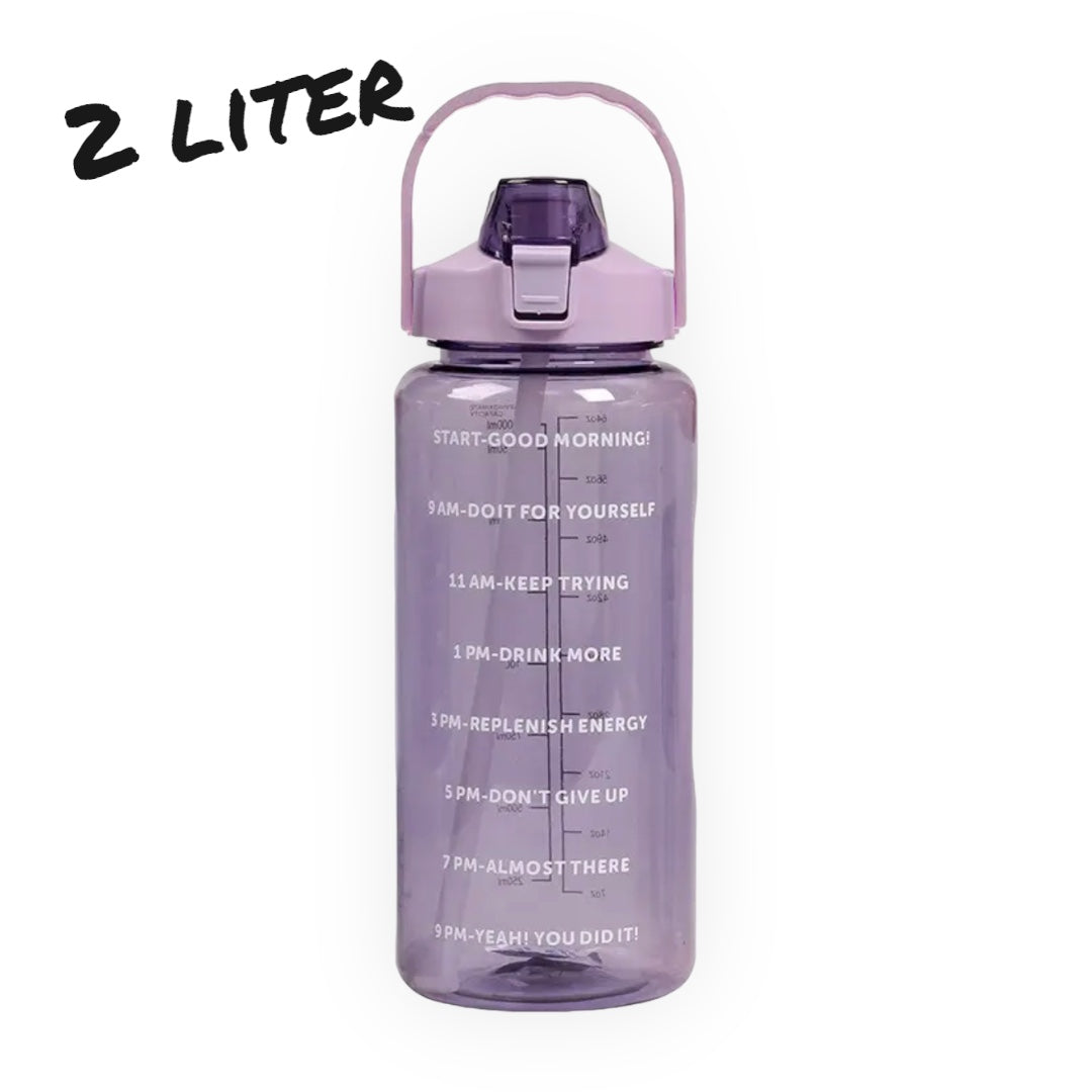 Timmy Toys - AX078 - Water Bottle - 2 Liter With Time Marker - 8 Colours