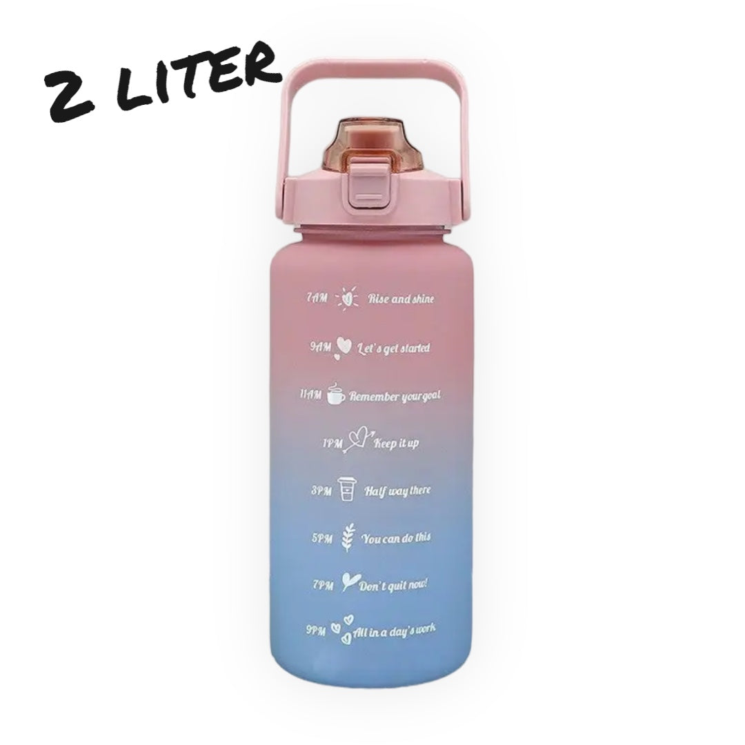 Timmy Toys - AX078 - Water Bottle - 2 Liter With Time Marker - 8 Colours