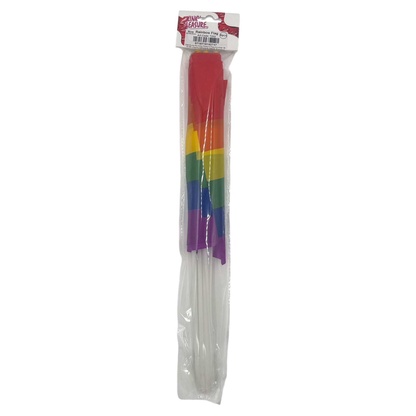 Kinky Pleasure - KPP005 - Rainbow Pride Flag - 6 Pieces - 40x30x20cm