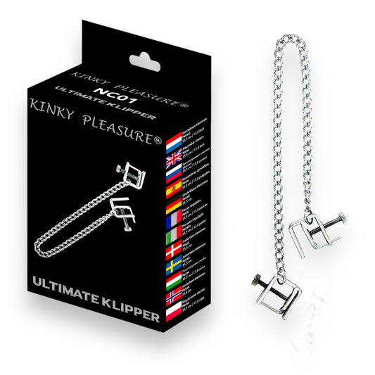 Kinky Pleasure  - NC01 - Ultimate Klipper - Kinky Clamps - Heavy version - Nipple clamps - Stylish Colour box
