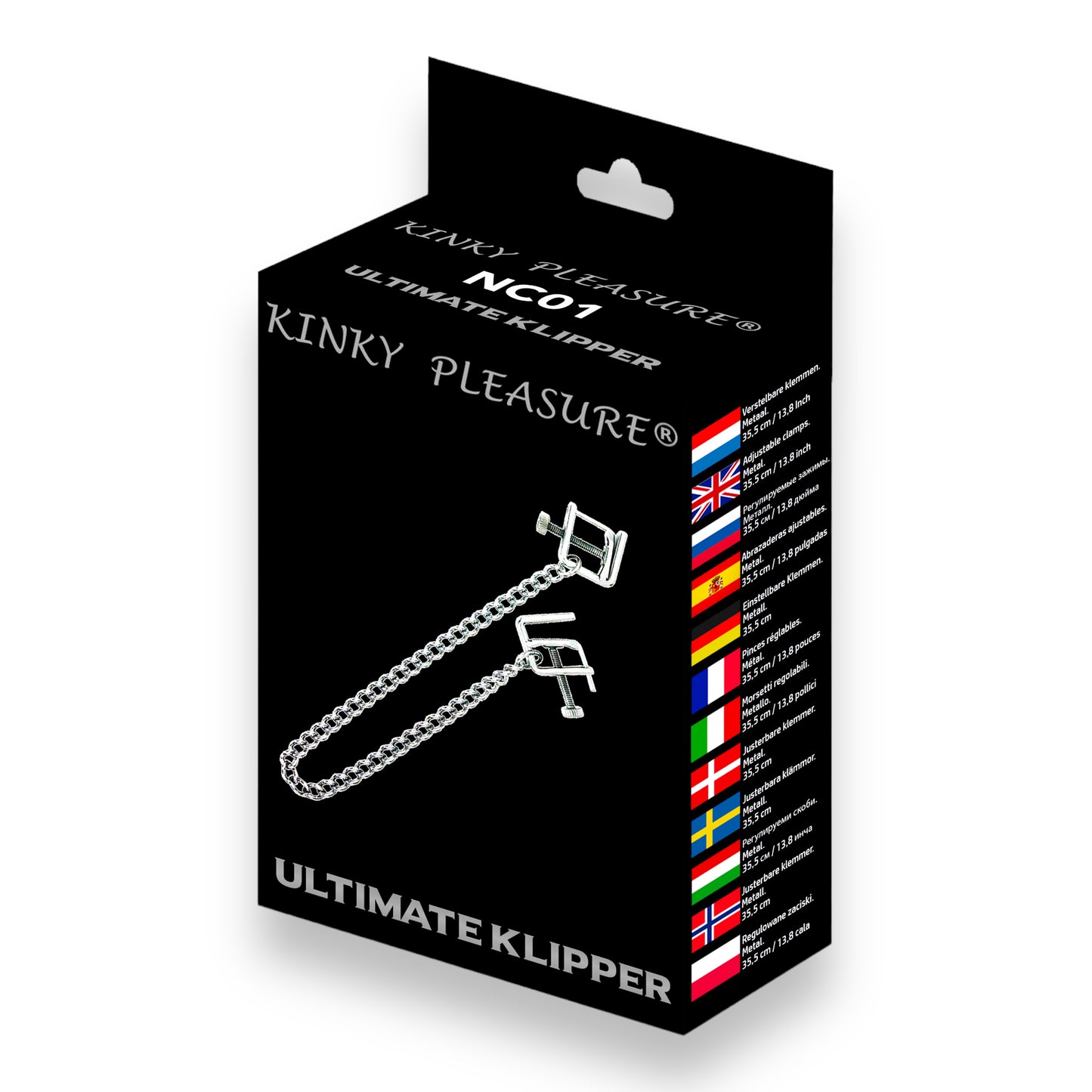Kinky Pleasure  - NC01 - Ultimate Klipper - Kinky Clamps - Heavy version - Nipple clamps - Stylish Colour box