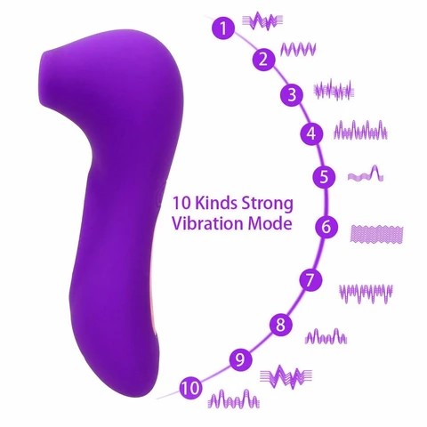 Power Escorts - BR160 - Oral Queen Oral Sucker- Waterproof Clitoral Stimulator/Massager - 10 Modes - 3 Colours