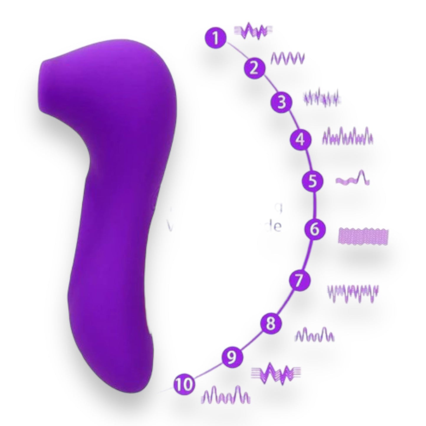 Power Escorts - BR160 - Oral Queen Oral Sucker- Waterproof Clitoral Stimulator/Massager - 10 Modes - 3 Colours