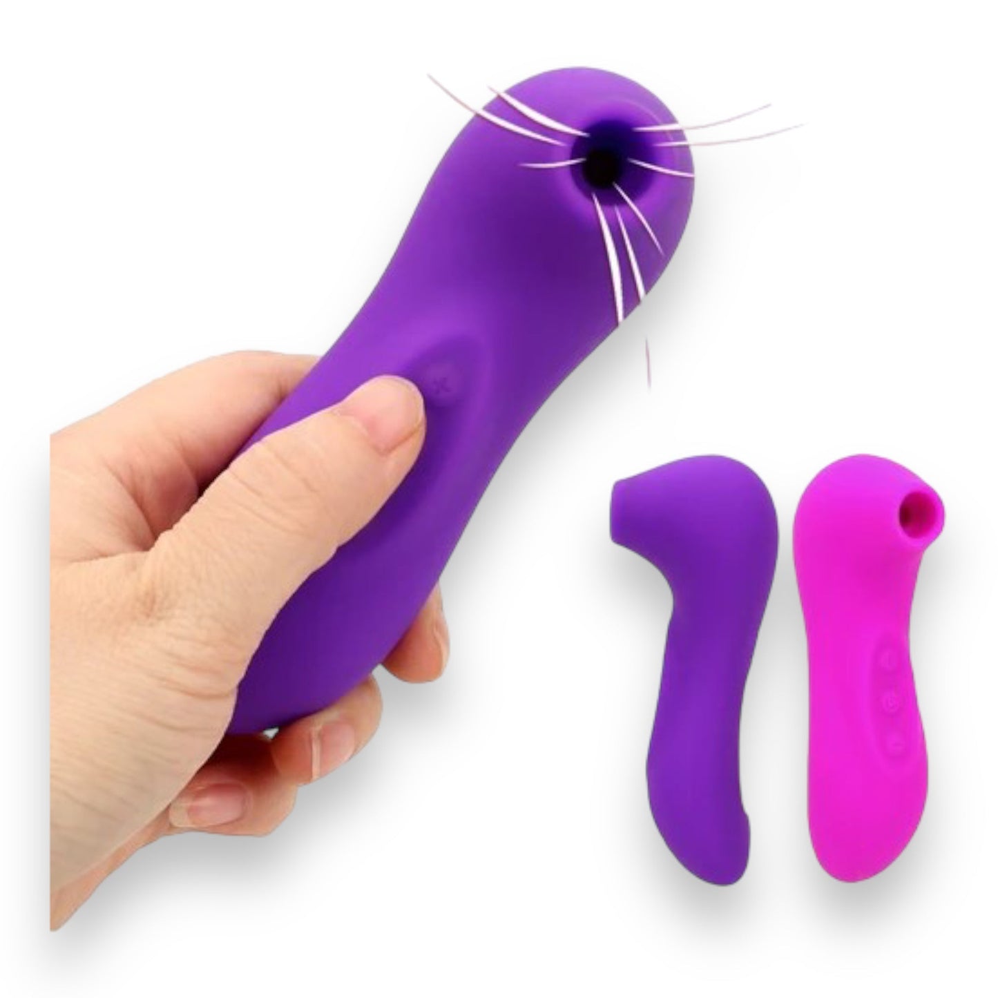 Power Escorts - BR160 - Oral Queen Oral Sucker- Waterproof Clitoral Stimulator/Massager - 10 Modes - 3 Colours