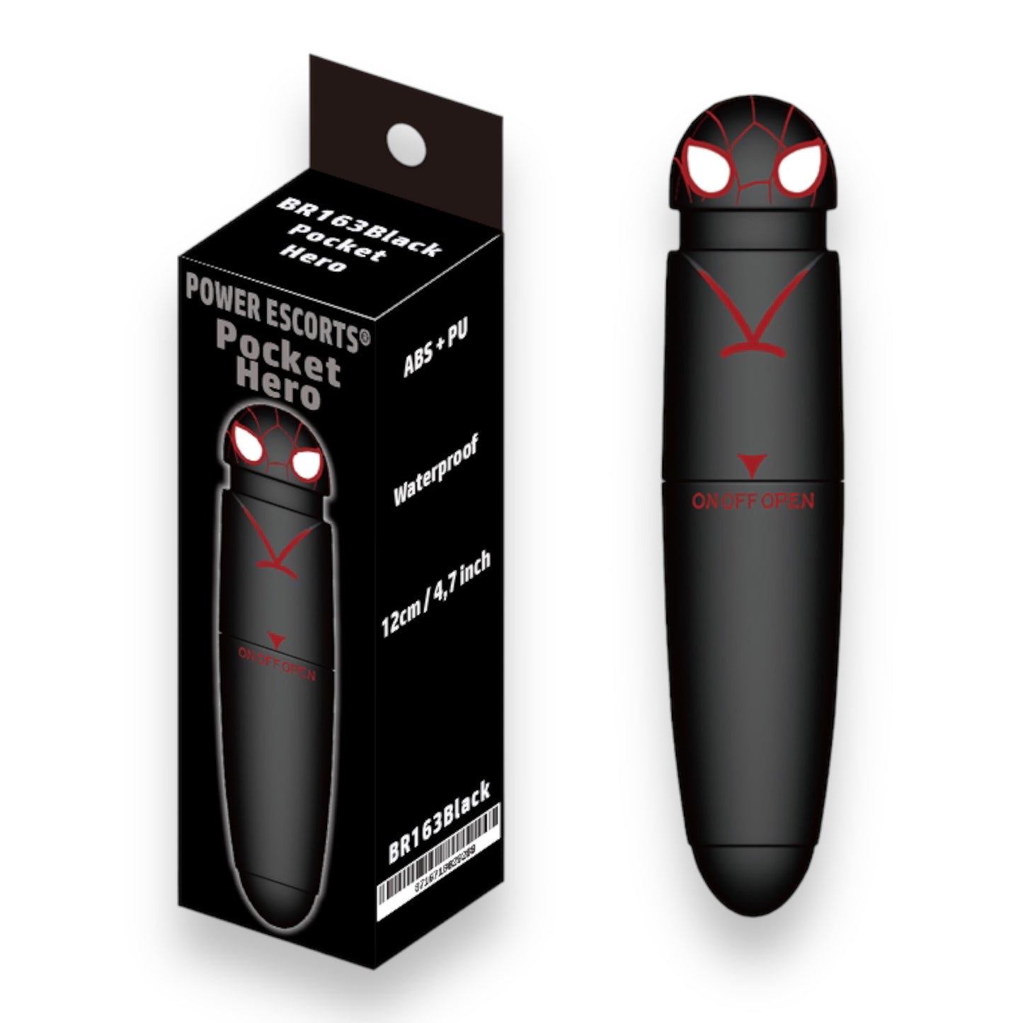 Power Escorts - BR163 - Pocket Hero - Mini G Spot Vibrator - 12 × 2,5 CM - 2 Colours