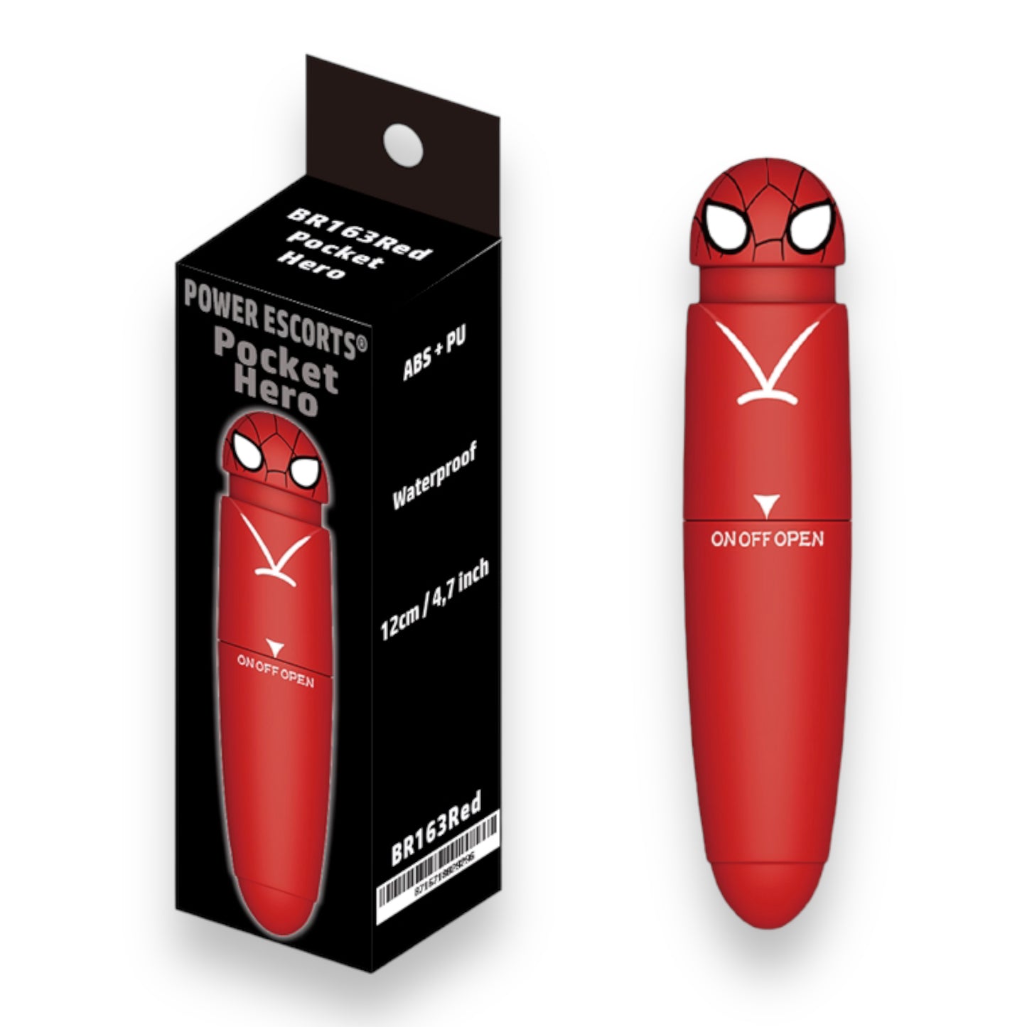 Power Escorts - BR163 - Pocket Hero - Mini G Spot Vibrator - 12 × 2,5 CM - 2 Colours