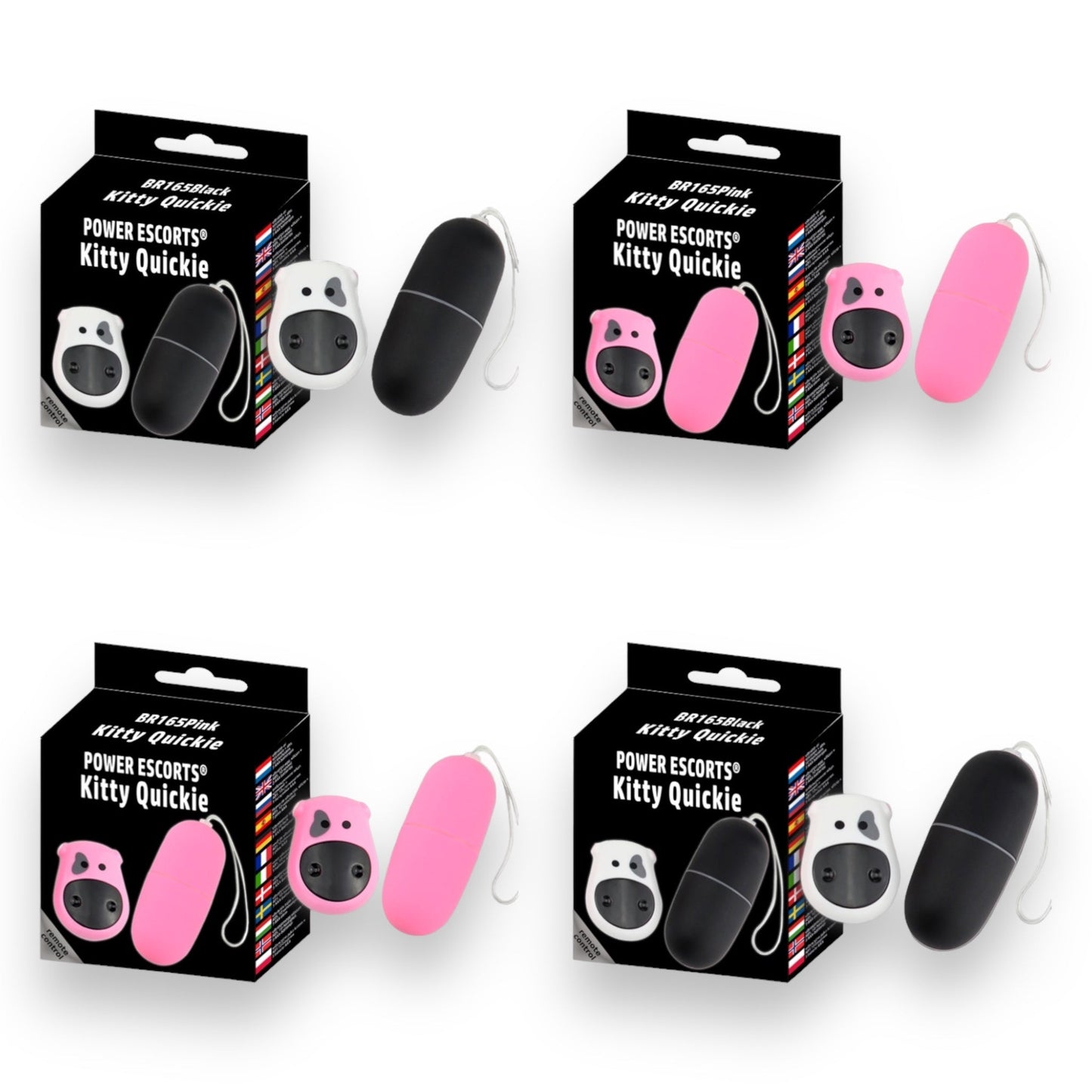 Power Escorts - BR165 - Kitty Quickie - Remote Egg  - 10 function - 2 Colours