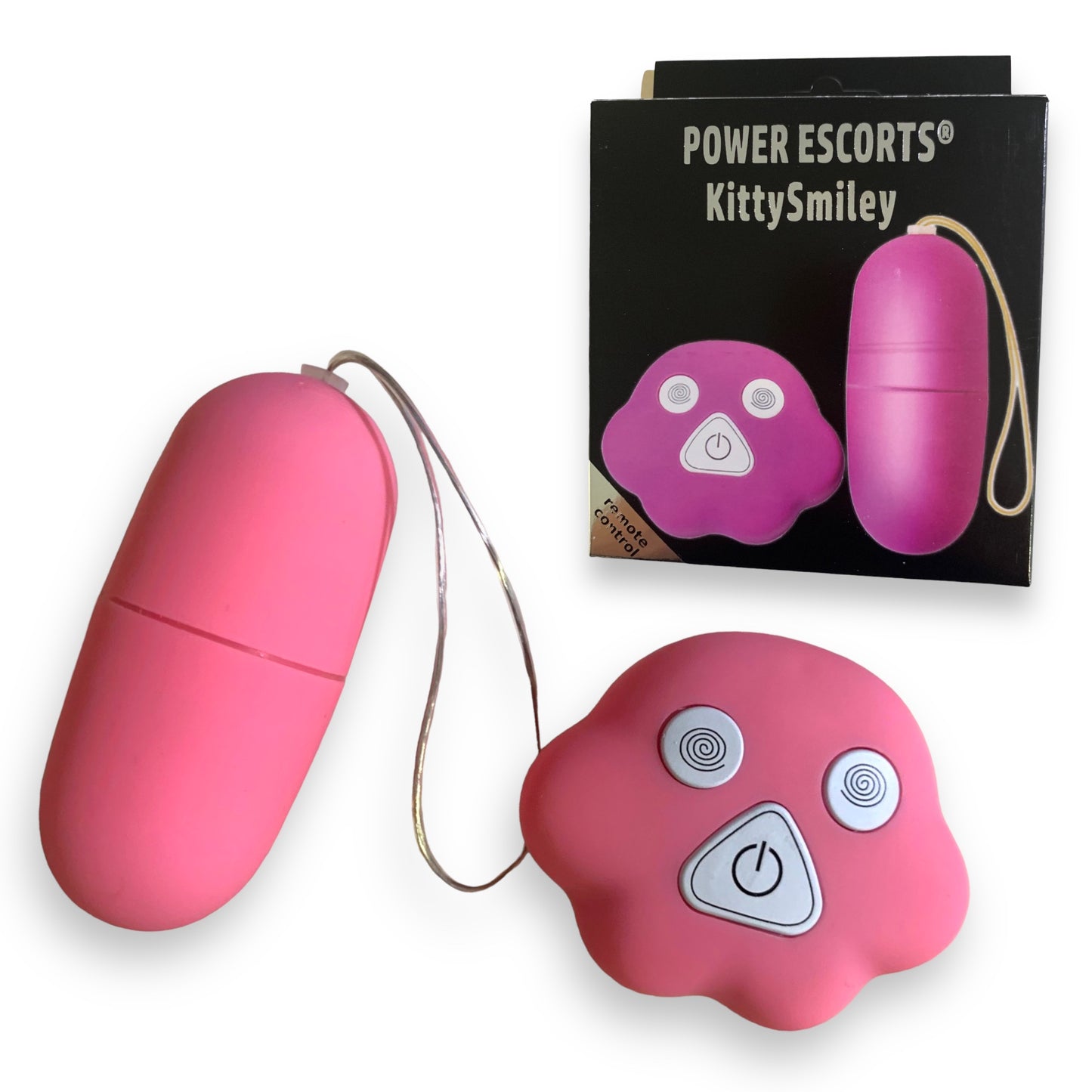 Power Escorts - BR166 - Kitty Smiley - Remote egg - 10 function - 2 Colours